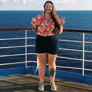 Forever 21 high rise denim shorts